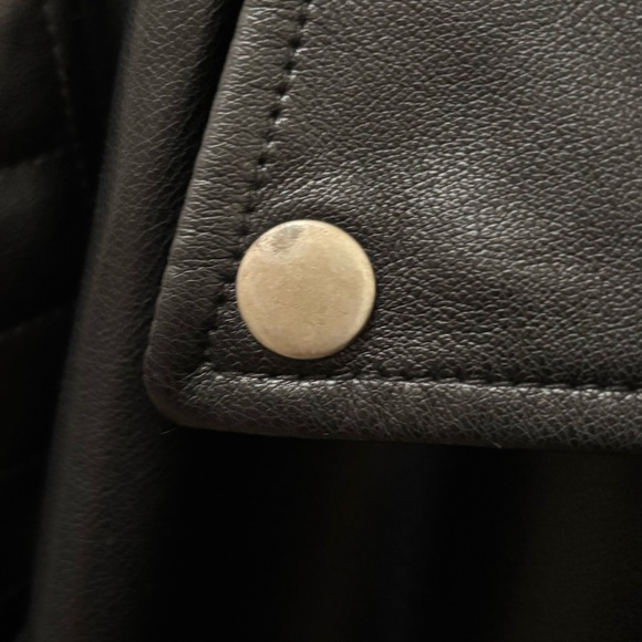 Bagatelle Collection Women’s Faux Leather Motorcycle Jacket Black - Picture 8 of 8